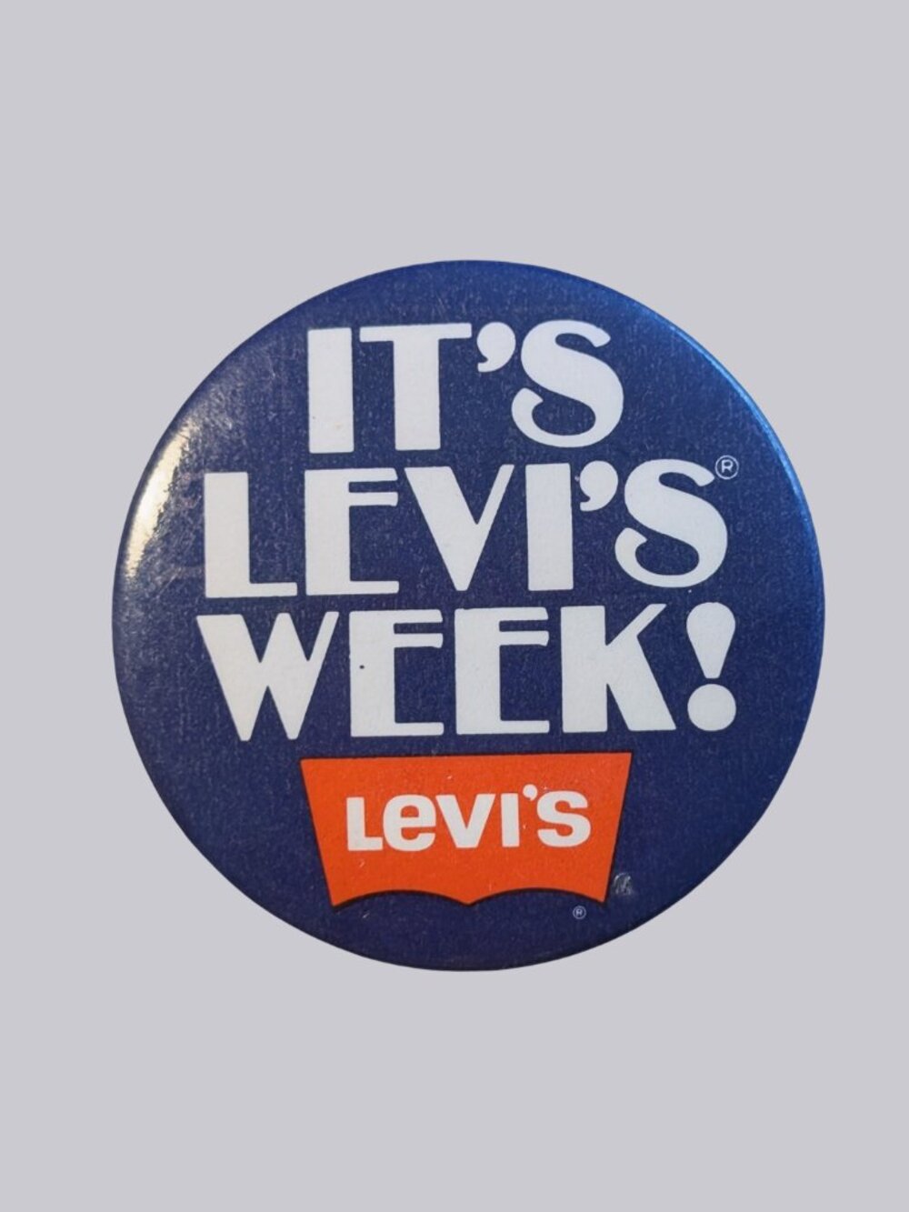 BOGO Vintage Levi's 2.25" Promotional Button "It's Levi's Week"